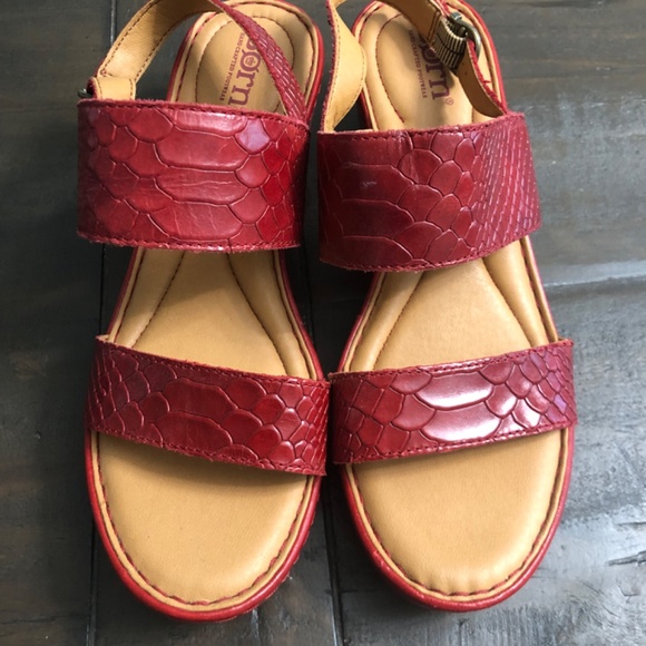 Born red woman heels sandals - Picture 4 of 10